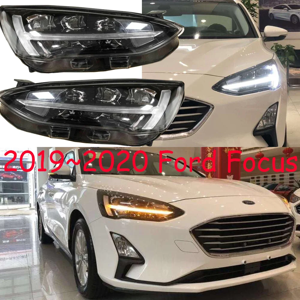 

2pcs Car Styling Head Lamp for Focus Headlight LED 2019~2020/2015~2018year DRL Daytime Running Light Bi-Xenon HID Accessories