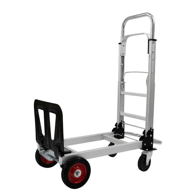 

Uni-Silent Folding Wagon Collapsible Utility Metal Dolly Logistics Hand Truck Multipurpose Aluminum Foldable Trolley Cart FHT90A