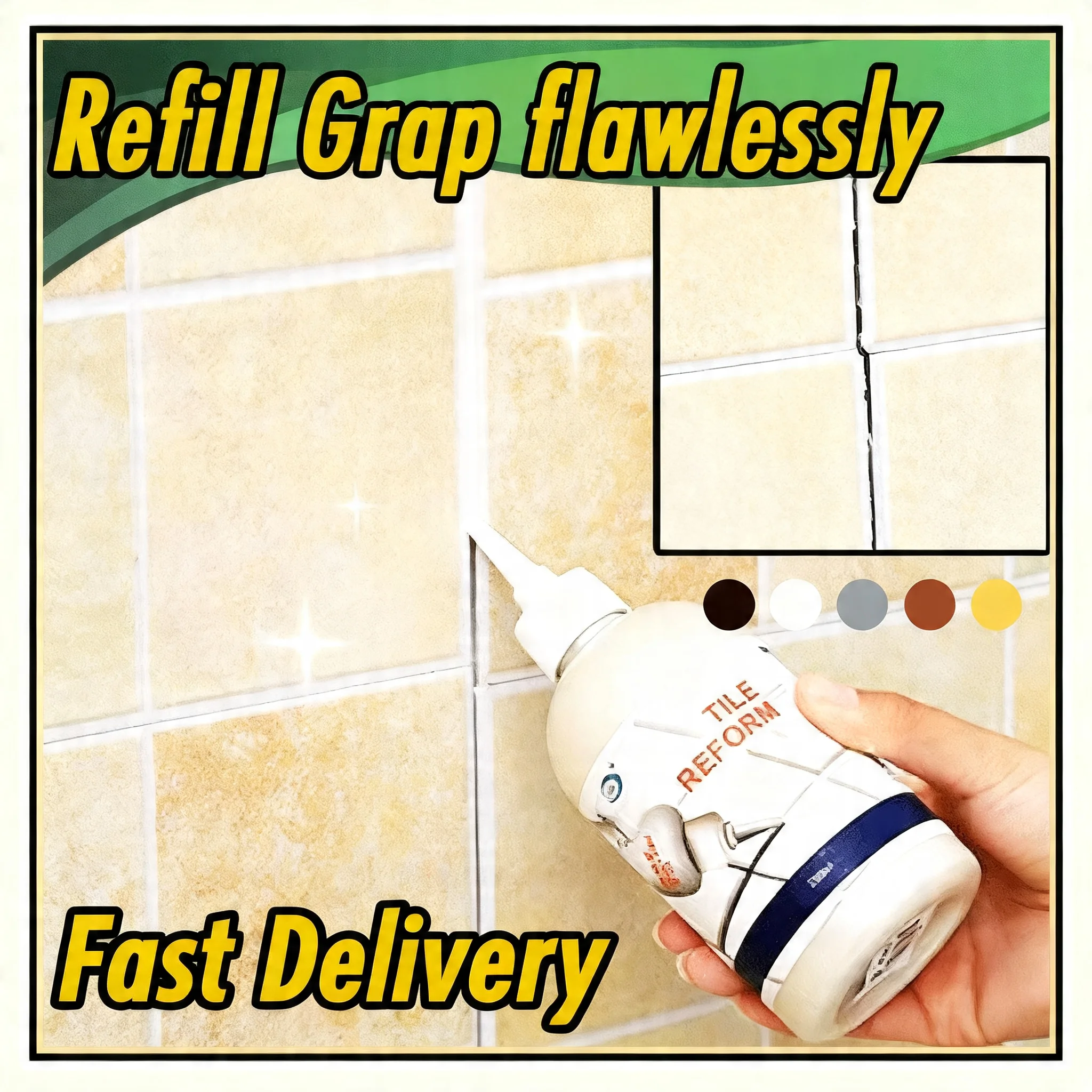 

150/280ML Repair Agent Waterproof White Gold Ceramic Tile Filling Beauty Seam Floor Sealant Tile Repair Porcelain Tiles Flooring