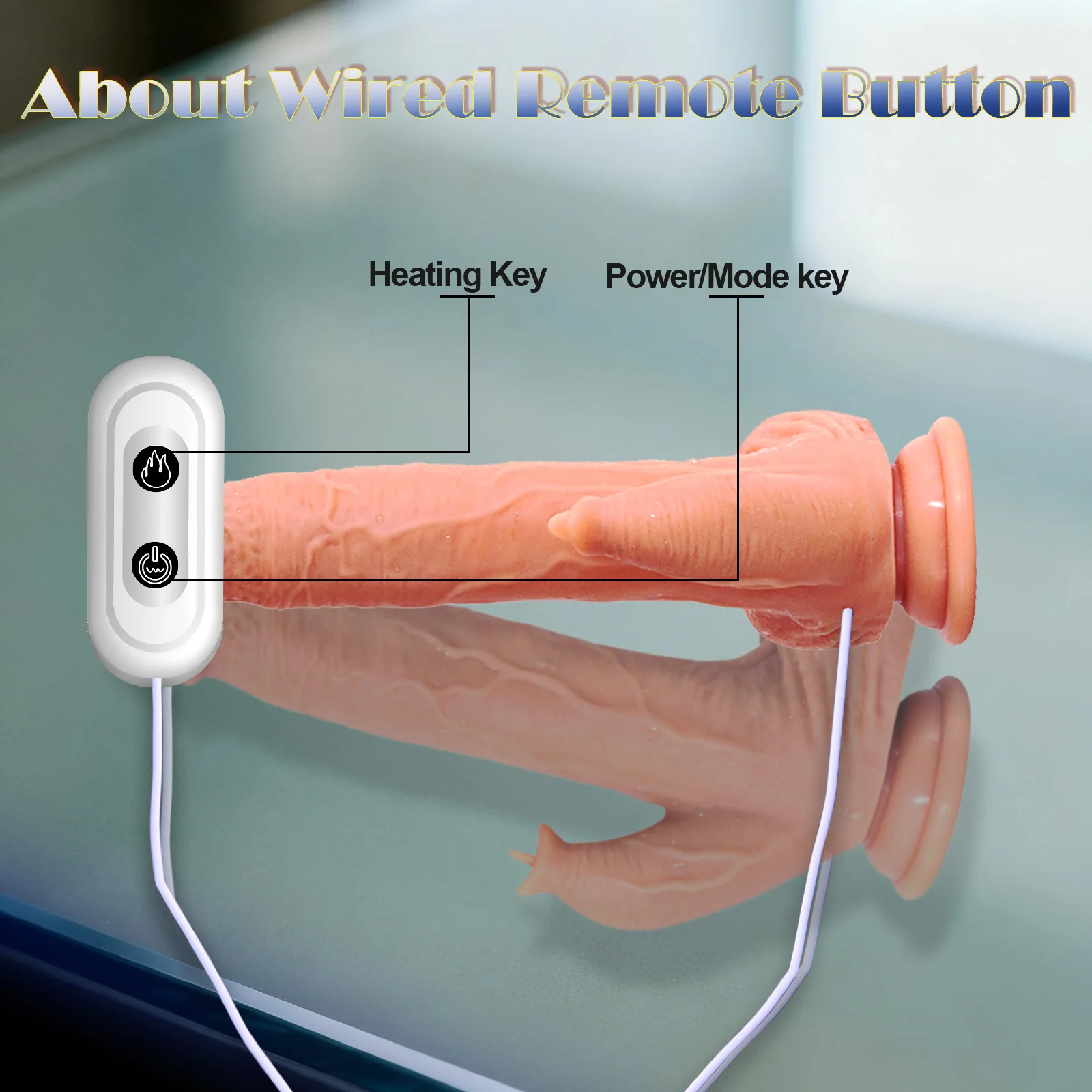 تلسكوبي دسار هزاز التحكم عن بعد كبير وهمية ديك مثير الكبار تهتز واقعية التدفئة دسار لتحفيز المهبل الشرج #3