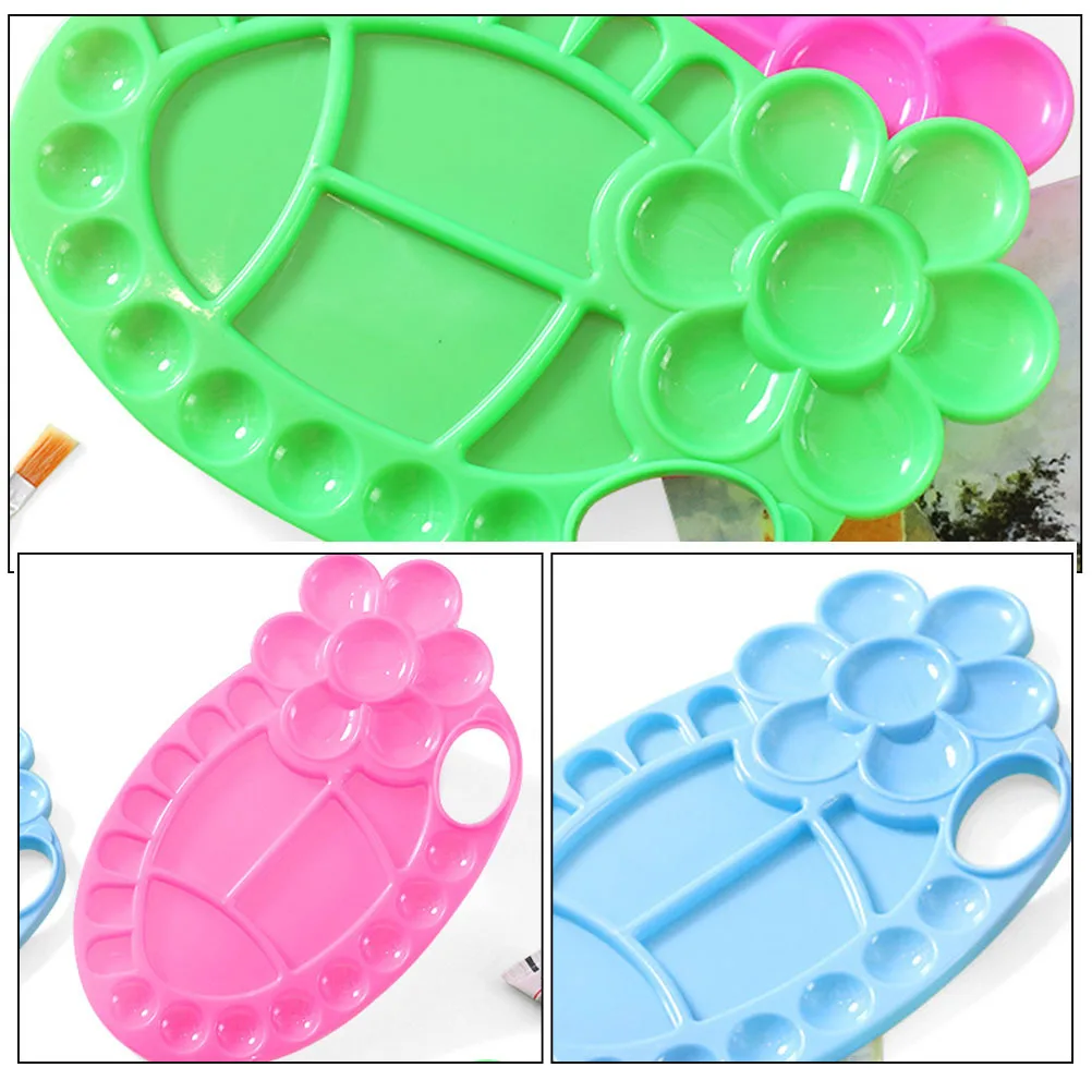 

8Pcs Paint Mixing Board Watercolor Palette Durable Reusable Easy to Clean Storage for Chinese Calligraphy Art Supplies