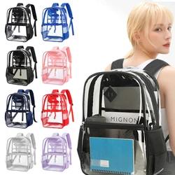 Transparent Pvc Backpack Kids Clear Backpack Waterproof Girls Jelly Bag Boys Shoulder Bag School Bag Casual Travel Rucksack