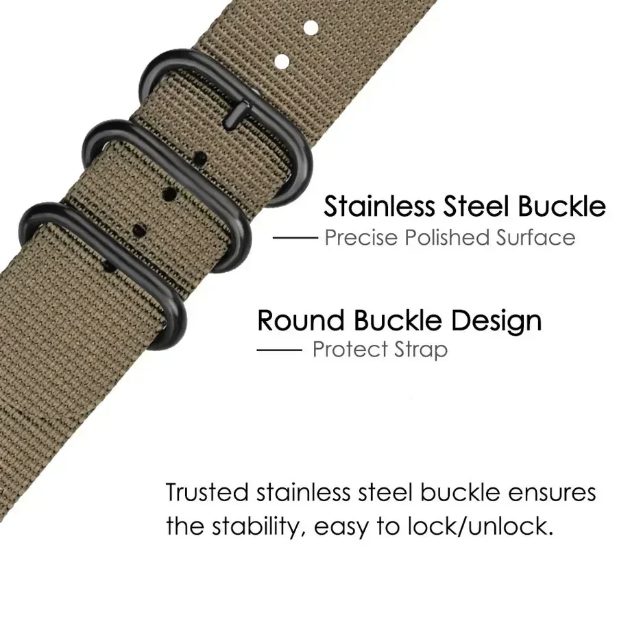 18mm 20mm 22mm 24mm Nylon Stoff Uhrenarmbänder Sportarmband für Samsung Galaxy Watch 3 Bandbänder Amazfit GTR GTS Huawei GT2