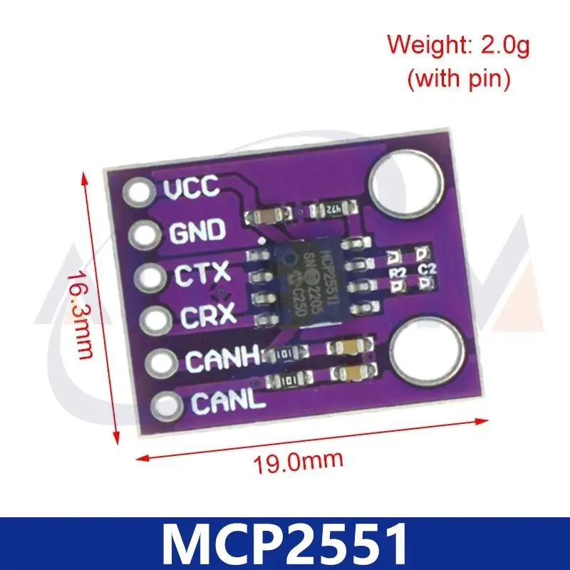 MCP2551 High-speed CAN Communication Protocol Controller Bus Interface Module ForArduino