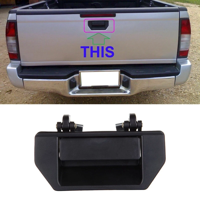 2X Car Styling Rear Tailgate Tail Gate Handle 90606-01G01 For Nissan Navara D21 D22 Frontier Pickup