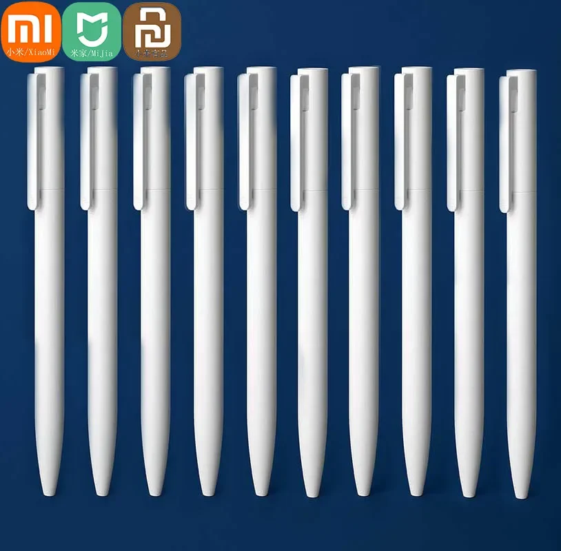 

Original Xiaomi Mijia Pen neutral pen Signing Pen 9.5mm 0.5 Ink Smooth Red OR Black Refill MiKuni Japan Ink for Office learning