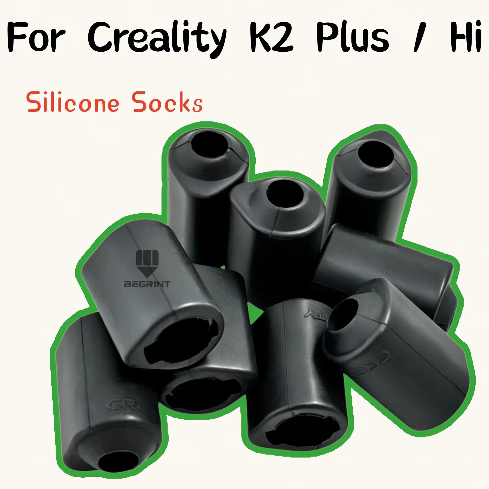 Durable Silicone Hotend Sock for Creality K2/K2 Plus/K2 Pro – Heat Block Insulation Cover, 3D Printer Heater Cover Accessories