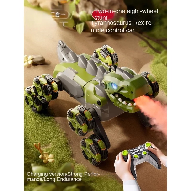 Remote-Control Automobile Dinosaur Drift Four-Wheel Drive off-Road Racing Birthday Gift for Boy