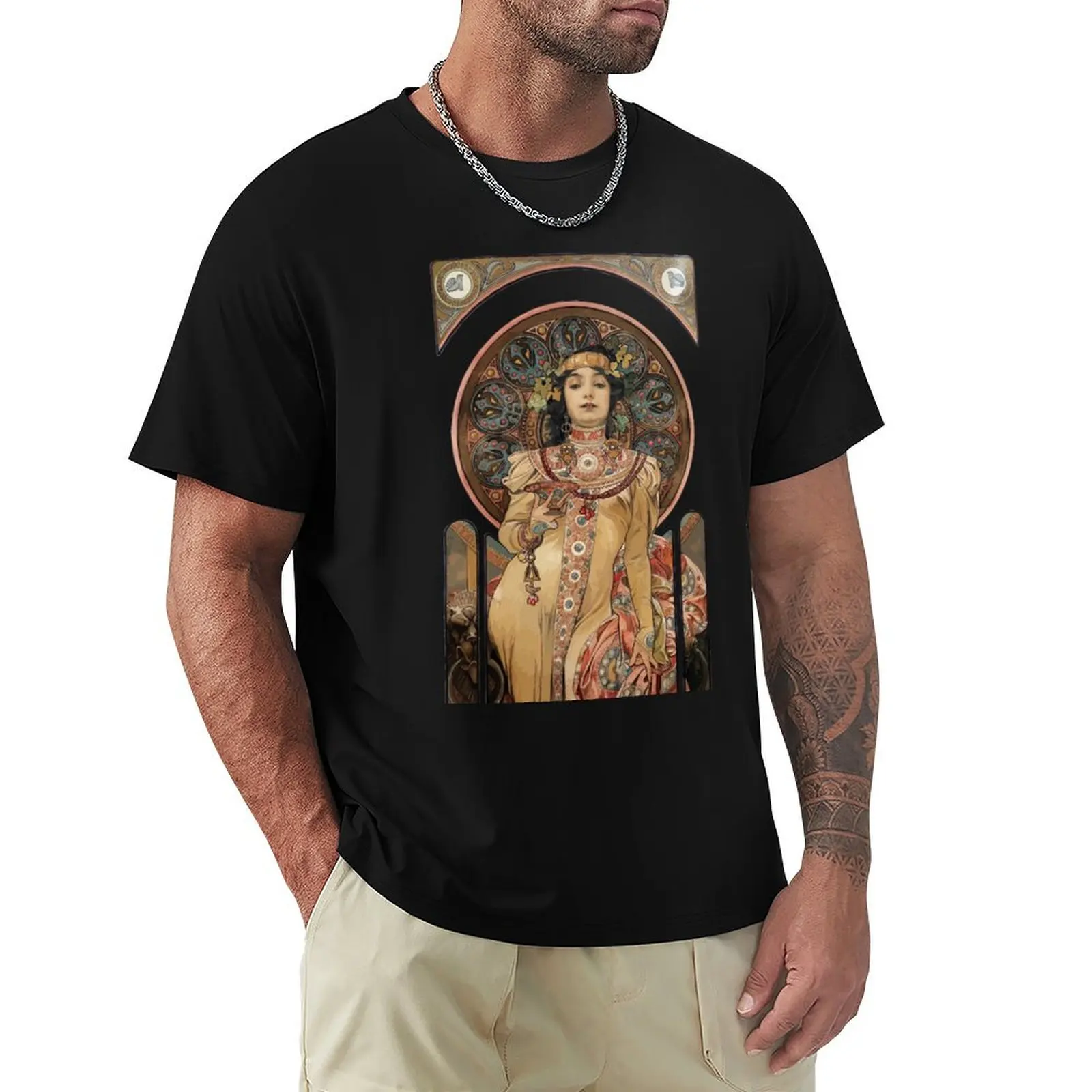 Alfons Mucha 3 T-Shirt Ultra Soft Breathable Tee Top