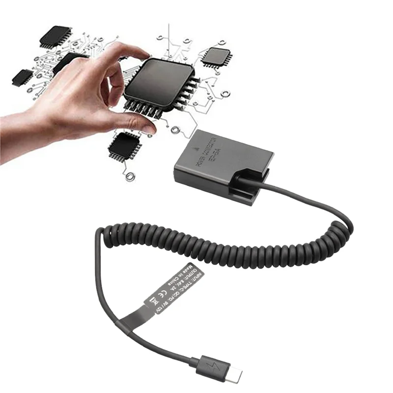 Top! EL14 Dummy-Koppler-Batterie Typ-C-Federkabel für D3100 D3500 D5100 D5200 D5300 D5600 P7000 P7100 P7700 P7800