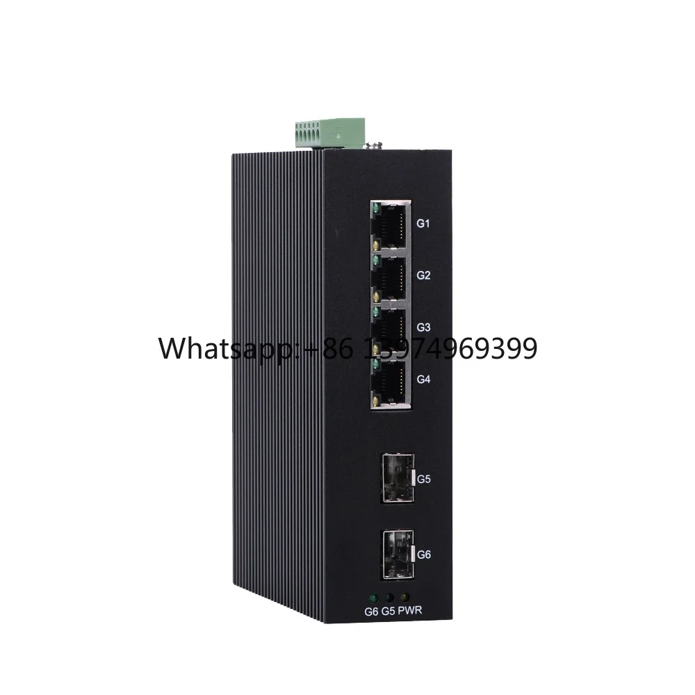 InMax Manufacturer 100/1000Mbps 4 Port 2 SFP Industrial Ethernet Switch Industrial Sfp Fiber Switch