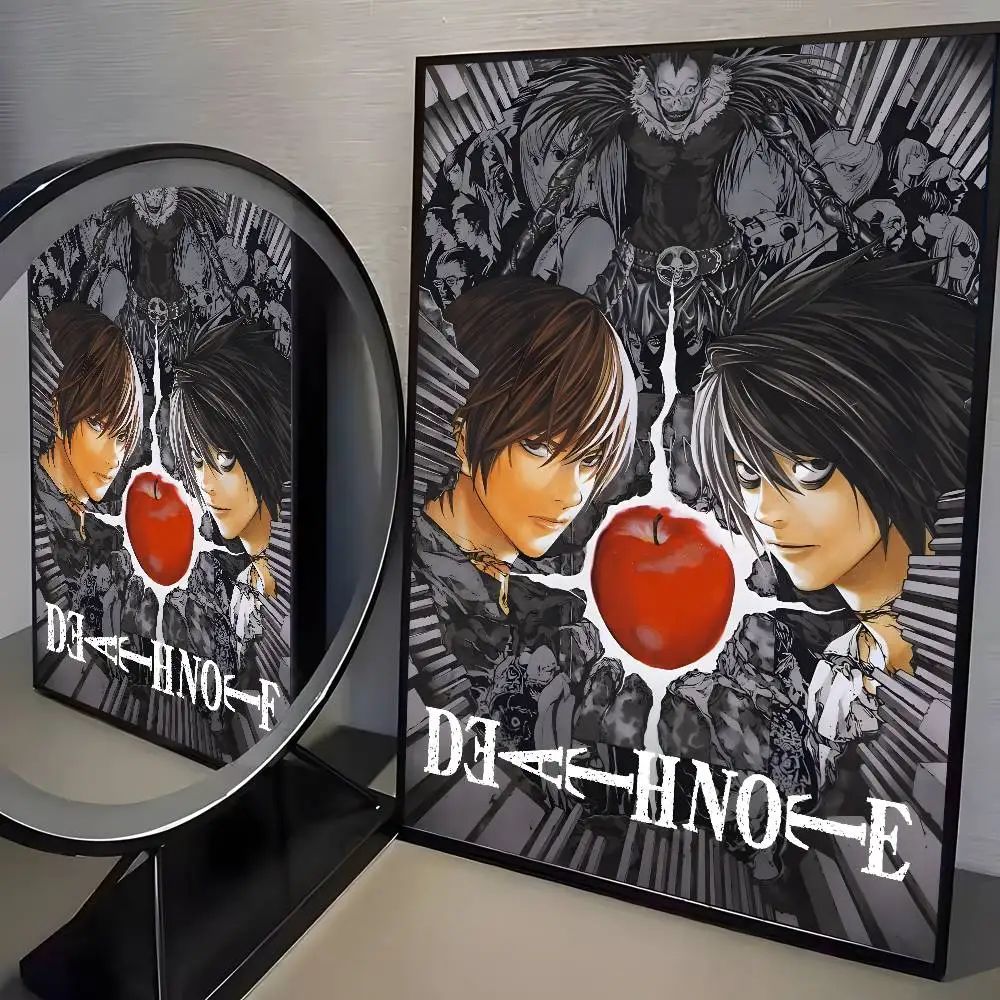 Anime Death Note DN L Klassisches Vintage-Poster Kunst HD-Leinwand Hochwertiger Ästhetischer Druck Papier Wandkunst für Wohnzimmer Heimdekoration – Detail 15