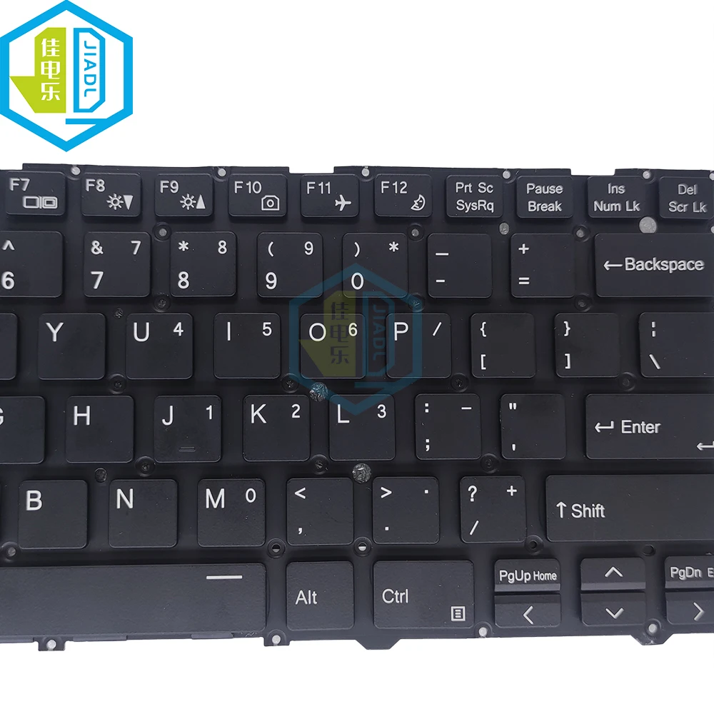 Imagem -05 - Teclado Retroiluminado com Luz Eua Inglês Novo Compatível com Toshiba Nv40 Nv41 Nv40mb Nv40me Nv41me Notebook pc Teclados Luz de Fundo 680-l140301a1