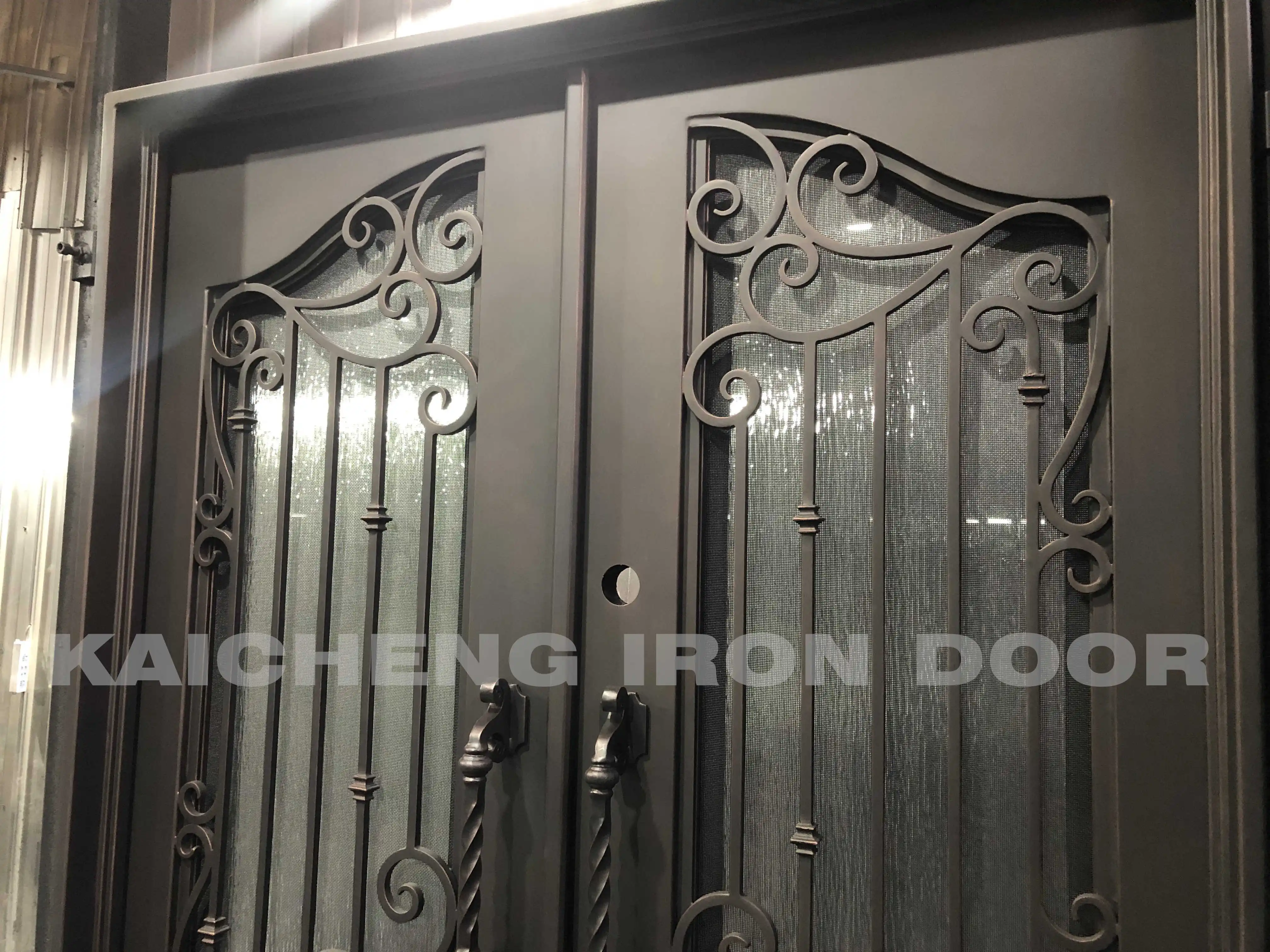 Hot Selling Guaranteed Quality Main Door Iron Gate Design Wrought Iron French Doors Wrought Iron Door