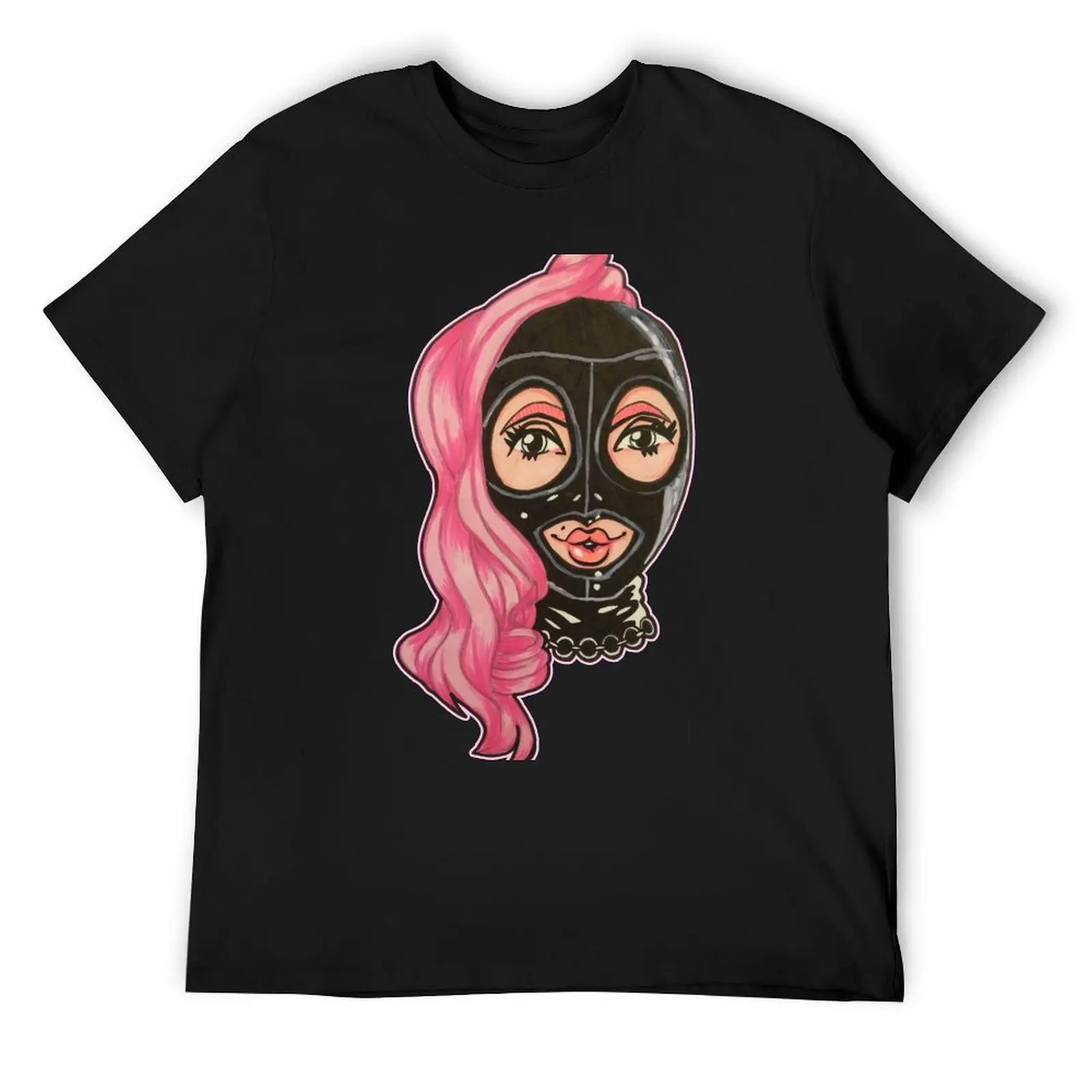 Latex Hood & Ponytail T-Shirt hippie clothes graphic tee shirt cute clothes cheap stuff men t shirt