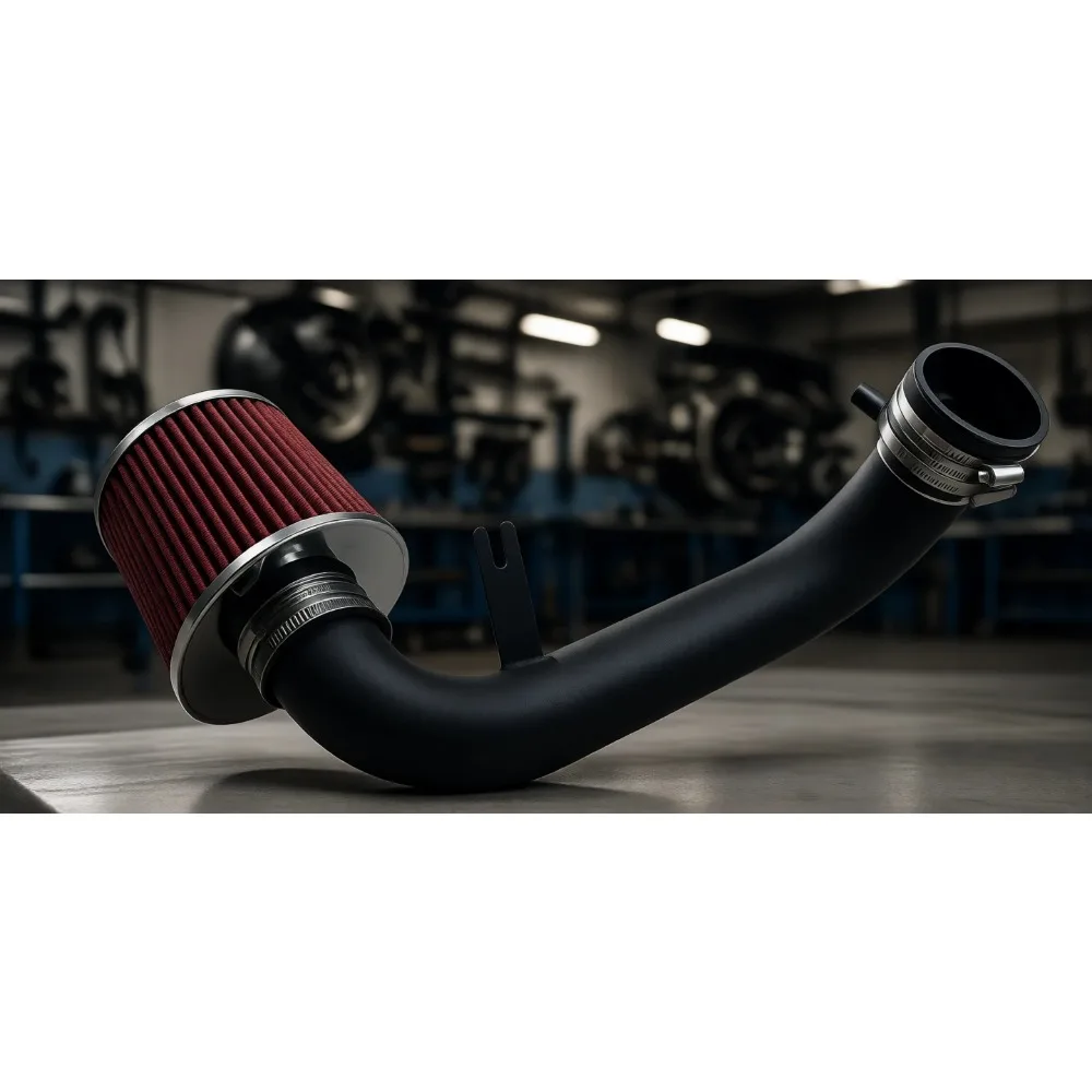 

Cold Air Intake Kit with Filter for 1.7L Civic 2001 2005 Sedan Coupe DX LX EX Manual Automatic Black Tube Red Filter