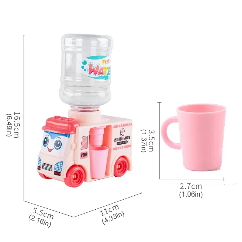 Mini distributeur d'eau pour enfants, jouets de maison de jeu de simulation, ensemble de meubles de cuisine pour filles, jouets d'eau potable de jus pour enfants