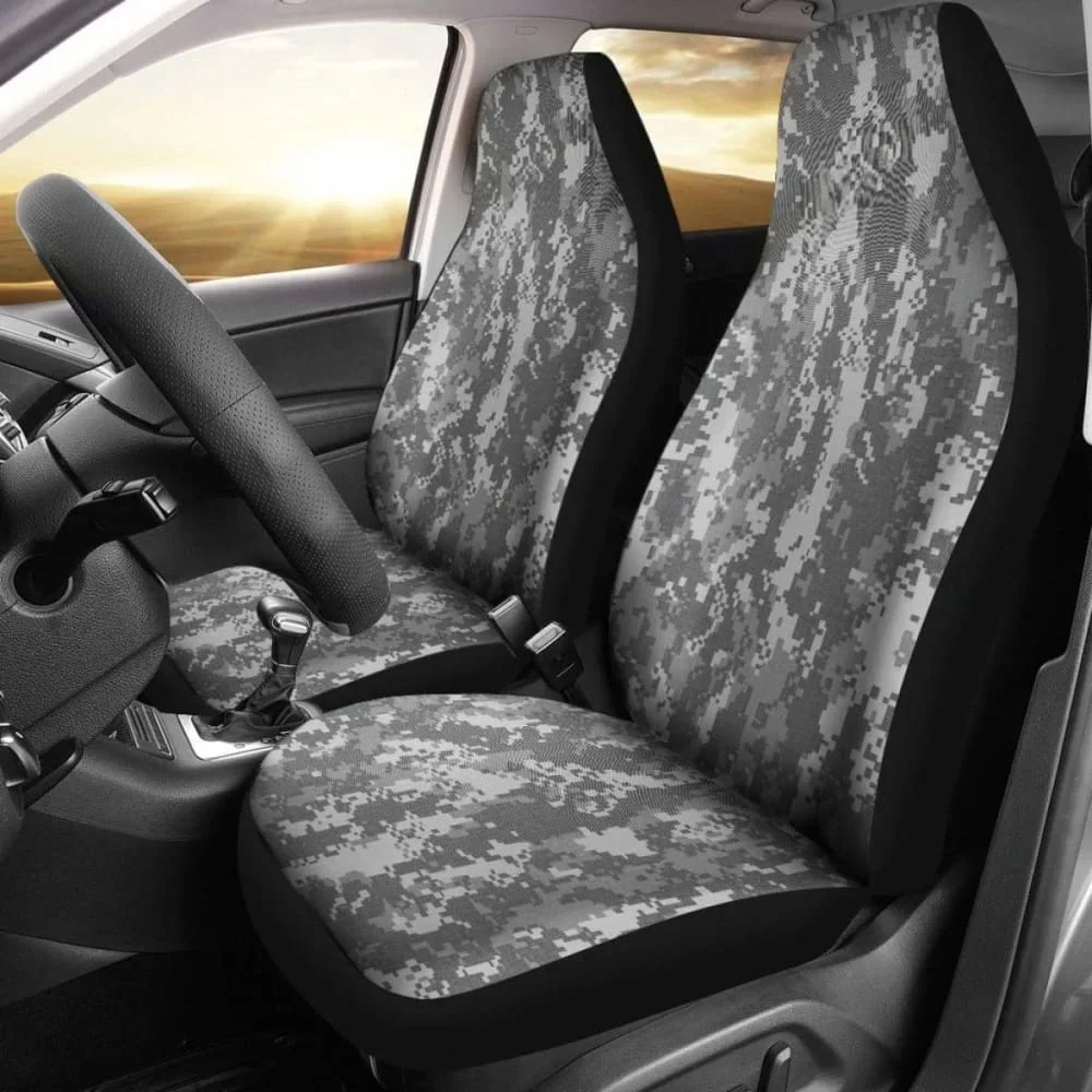 Urban Digital Camo Car Seat Cover,Pack of 2 Universal Front Seat Protective Cover