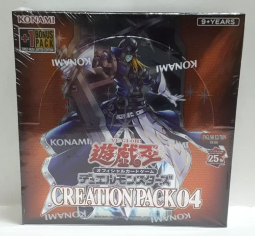 

Yugioh KONAMI Duel Monsters CP04 Creation Pack 04 Asian English CR04 Silent Swordsman Collection Sealed Booster Box