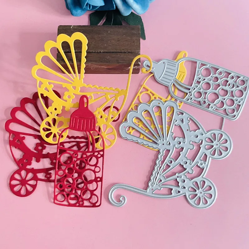 baby carriage stroller feeder bottle  die Metal Cutting Dies DIY Scrapbook Paper Cards Embossing Craft Die Cut handmade craft