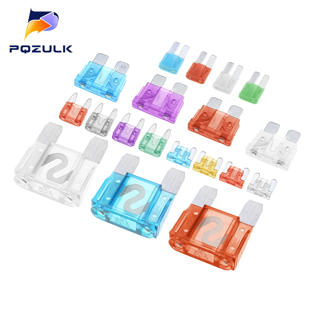Medium Car Fuses Assortment Standard Mini Micro Fuse 32V 5A 10A 15A 20A 25A 30A Auto Car Truck Fuse Set Auto Blade Fuses