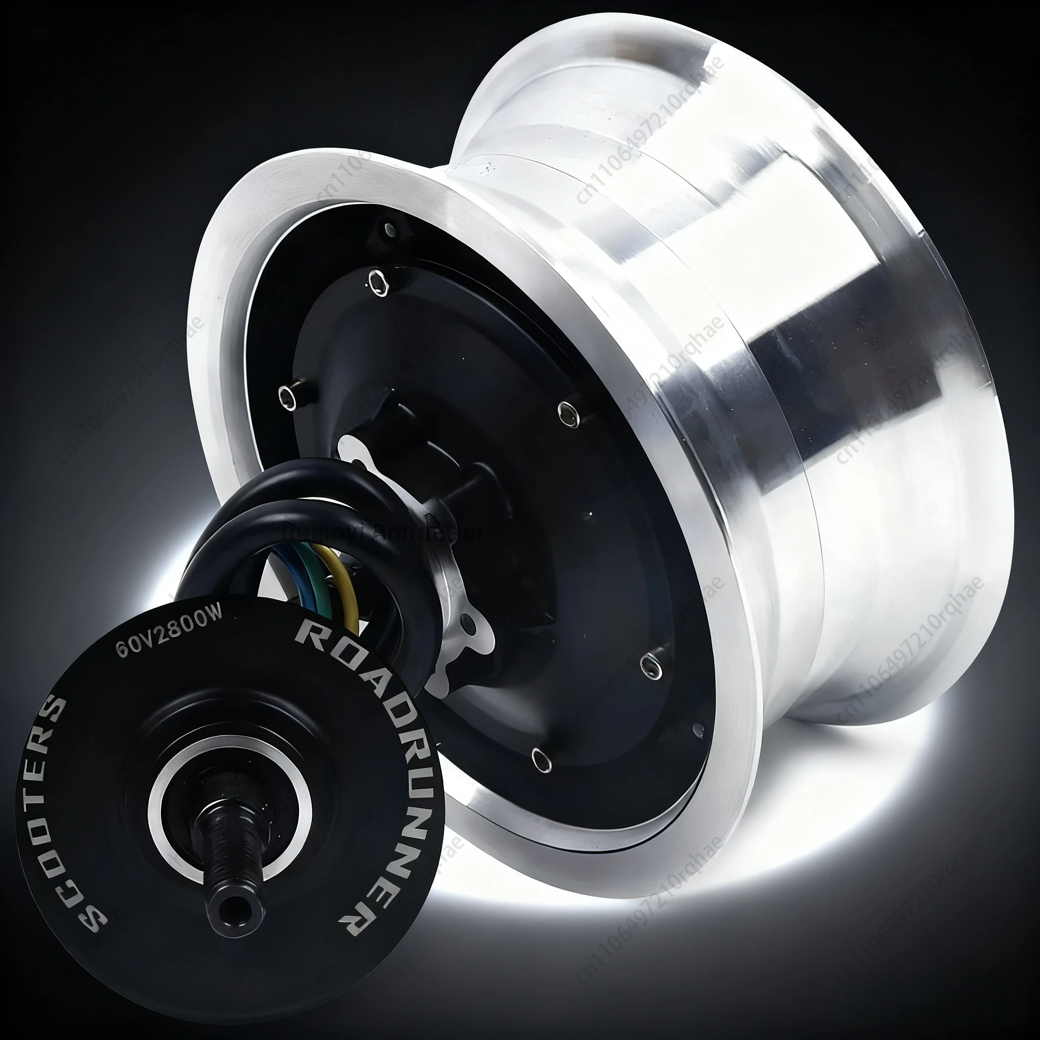 

11 Inch 60V 2800W Brushless Hub Motor, Front & Rear Drive Electric Scooter Motor, Durable High Power Motor
