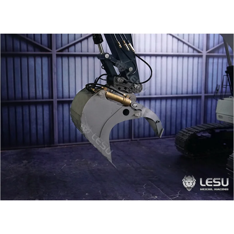 Metall-Greifkorb für 1/14 LESU RC Hydraulikbagger Et30H Aoue Et26 Outdoor-Spielzeug TH19605 LKW DIY Zubehör Spielzeug – Detail 3