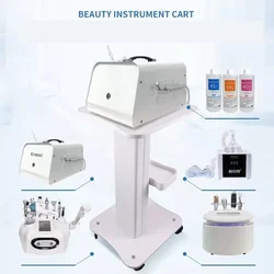 Beauty Salon Trolley Salon Instrument Shelf Base Use Pedestal Rolling Cart Wheel Aluminum Stand Personal Care Appliance Parts