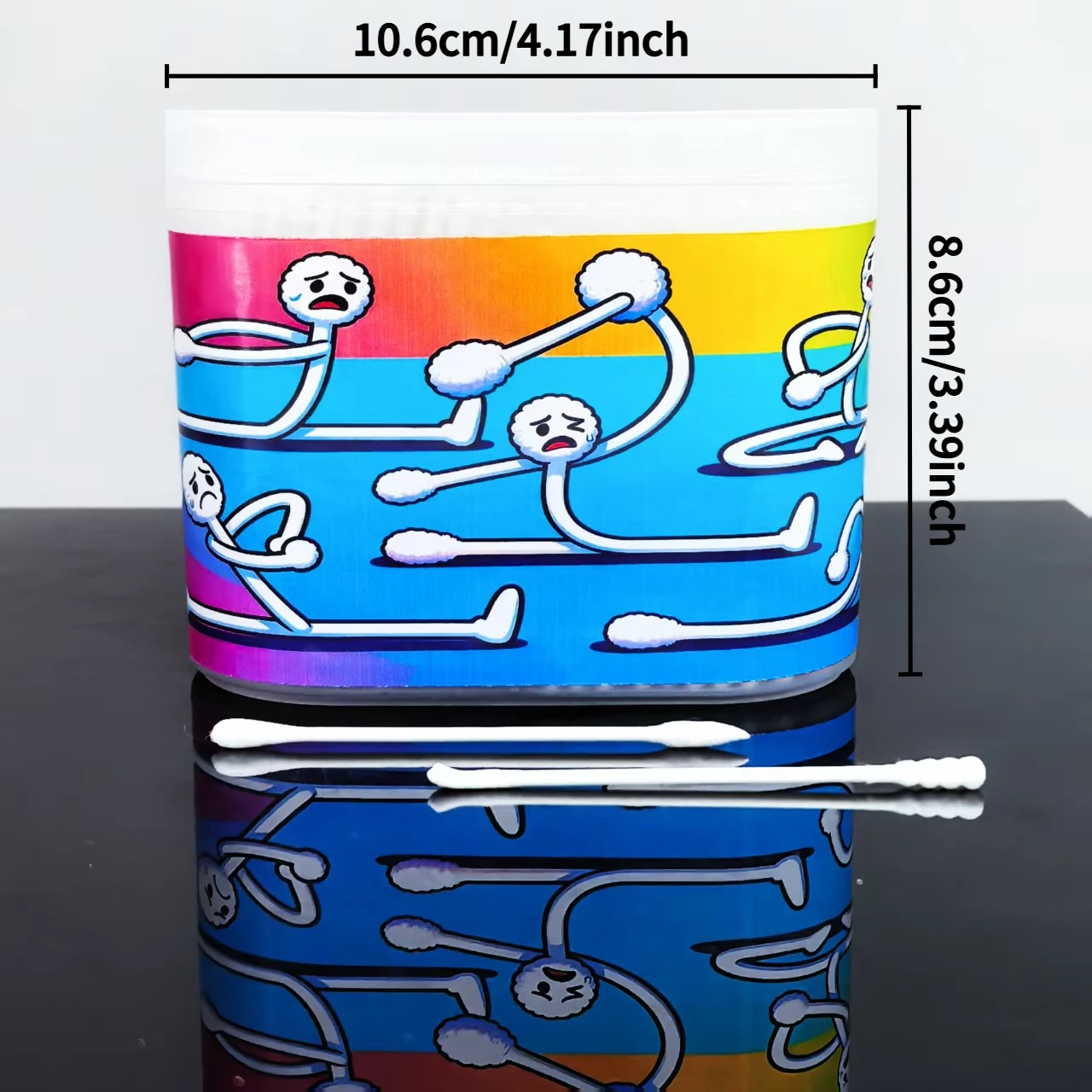 600 قطعة من مسحات القطن المبتكرة لصندوق نمط اليوغا، مسحات قطنية ذات رأسين رفيع، مسحات قطنية هدية منزلية