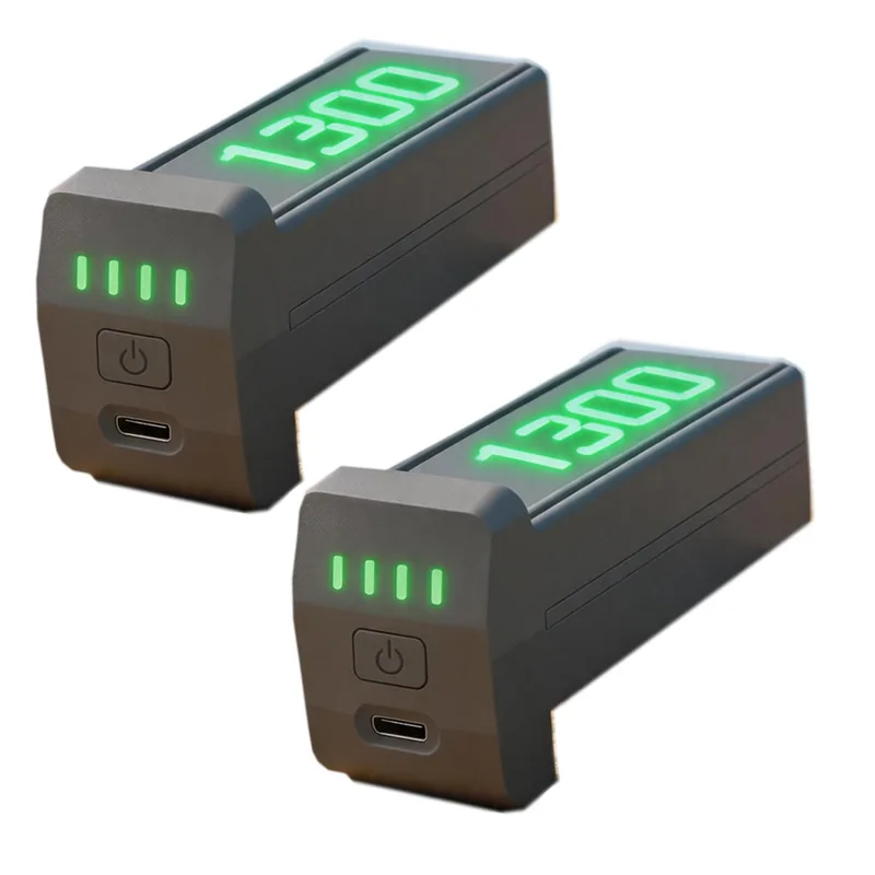 ZH8 Obstacle Avoidance Drone Brushless Motor Foldable RC Quadcopter Spare Parts Original 3.7V 1300mAh Li-ion Battery 1/2/3PCS