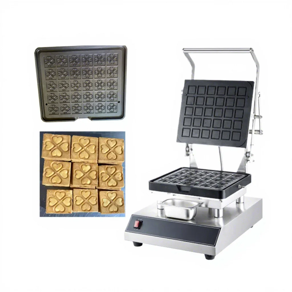 

2026, New modelDurable Imported Non-stick Coating Industrial Waffle Biscuit Making hine Tart Press Butter Sand Formin