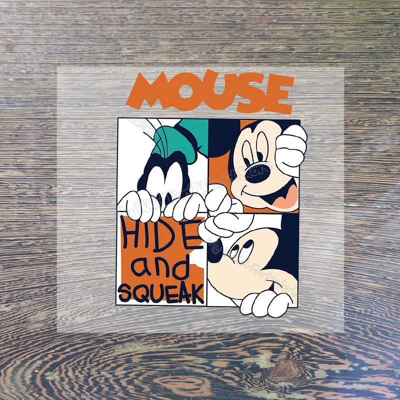 Mickey Minnie Mouse Thermo-Sticker Fashion Disney Iron Clothes Sticker Hot Transfer Patches for Women Jeans Jacket DIY Applique