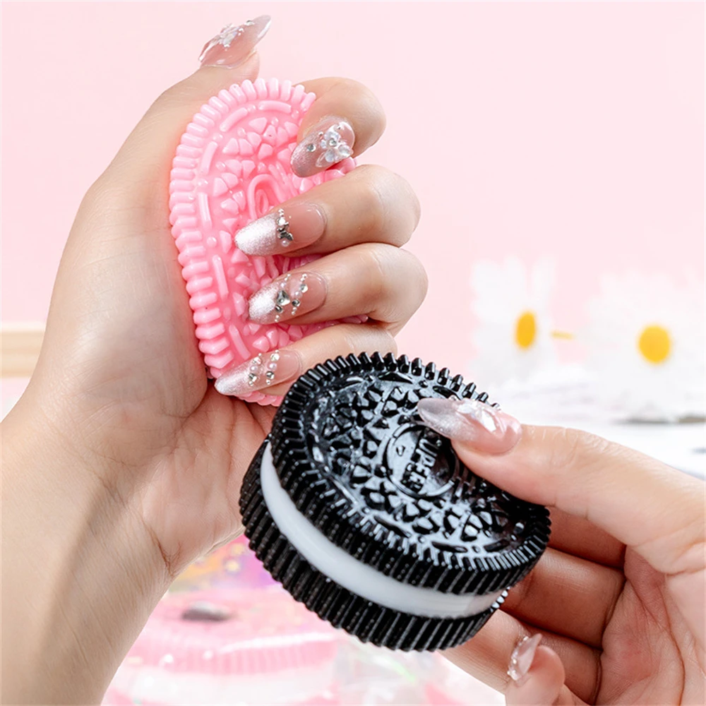 Handmade Silicone Biscuits Stress Relief Soft Sticky Toy Mochi Taba Squishy New Fidget Toy Pinch Fidget Toy Hand Relax Kids Gift