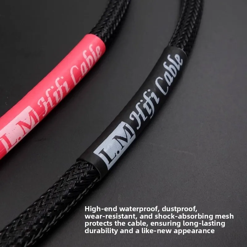 High-grade Snake King RCA Connector 4N Oxygen-free Copper Audio Signal Cable