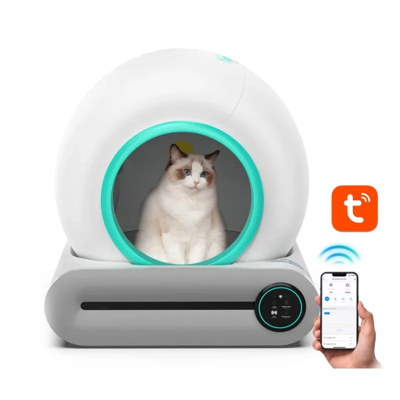 

Automatic Smart Cat Litter Box Self-cleaning Cats Toilet App Control Cat SandBox Large Capacity Cats Litter Tray Pet Supplies