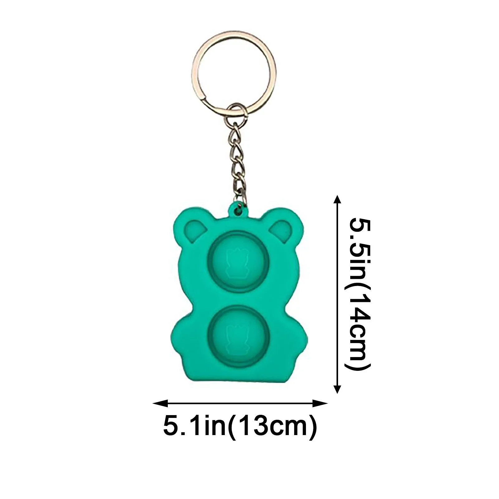 Push Bubble Silicone Sensory Toys Are Suitable For Relieving Stress In Children Simple Fidget Key Ring Sensory Toys gifts