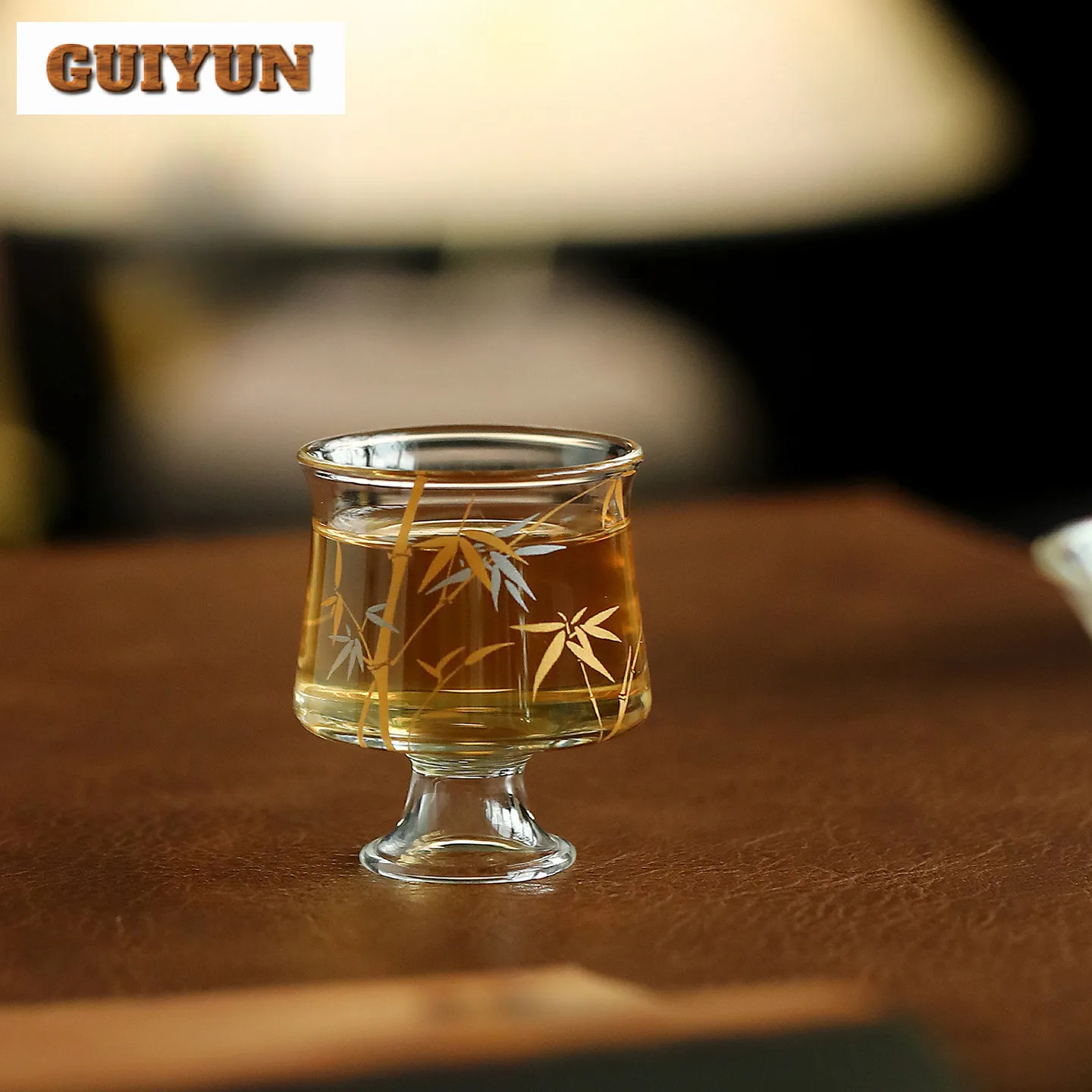 

Gold and Sier Bamboo Glass Teacup Japanese Tea Bowl Tea Pair Tea-tasting Meditation Cup Jianzhan Master Cups Teaware Ornaments