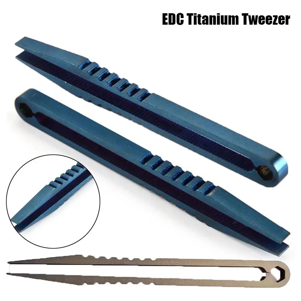 Pinça de titânio tc4 clip pick up aperto edc gadget multiuso pinça profissional acampamento ao ar livre ferramenta de manutenção de bolso