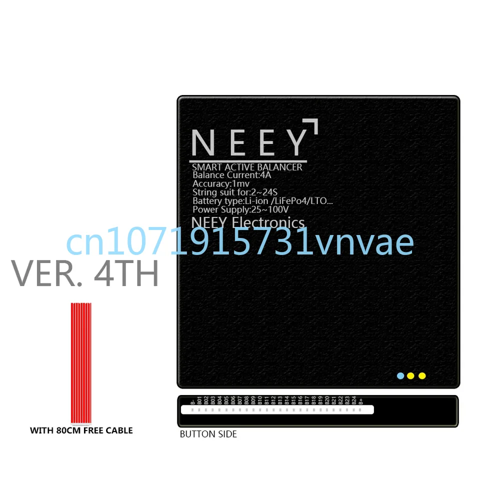 24v 48v 4s 8s 16s Energy Storage Battery Pack 4A 2-24S Lithium Ion Cells NEEY Active Equalizer 4th Active Balancer