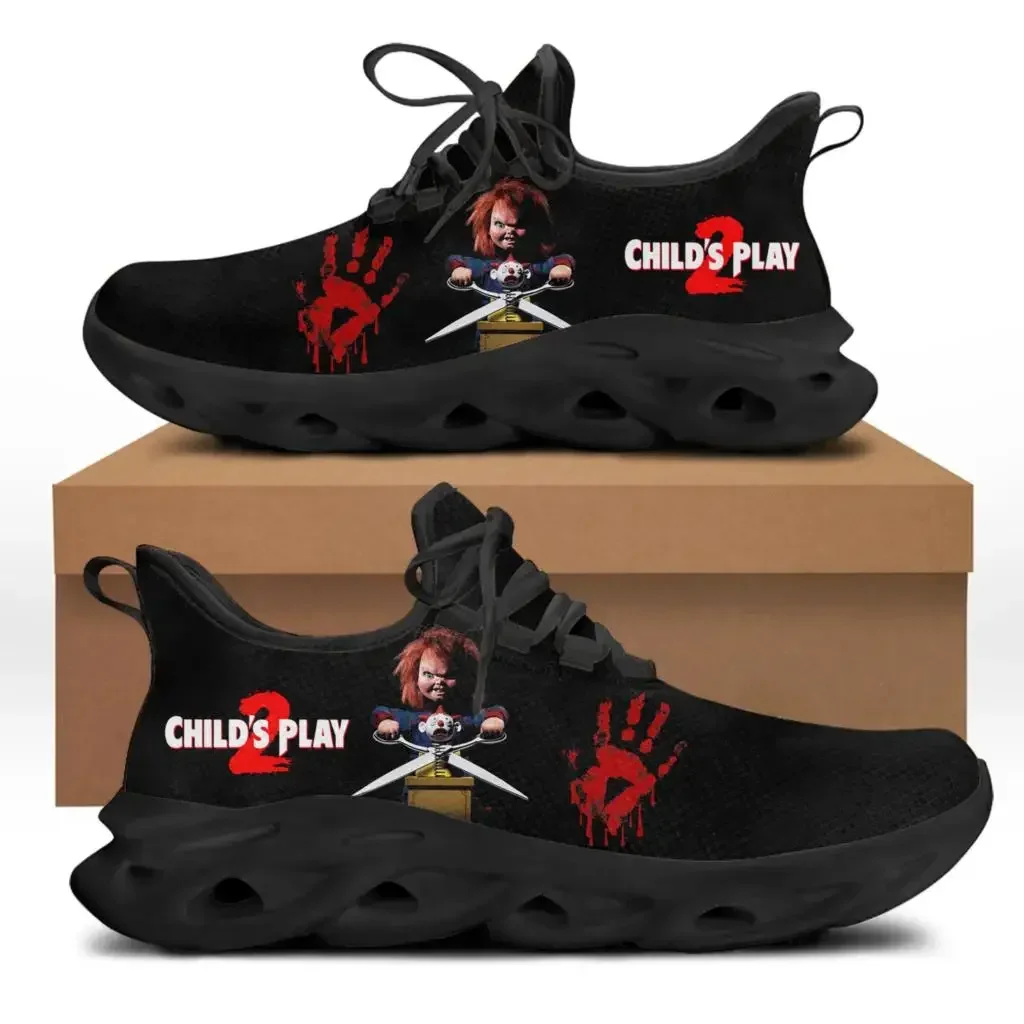 

Childs Play Chucky Horror Movie Flats Sneakers Mens Womens Sports Running Shoes High Quality DIY Sneaker Customized Shoe