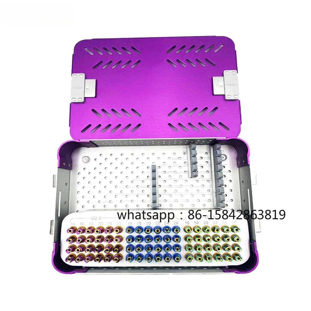Veterinary Spinal Pedicle Screws,Titanium Rod with Sterilization Box,Orthopedic Instruments,Pet Products,Surgical Instruments