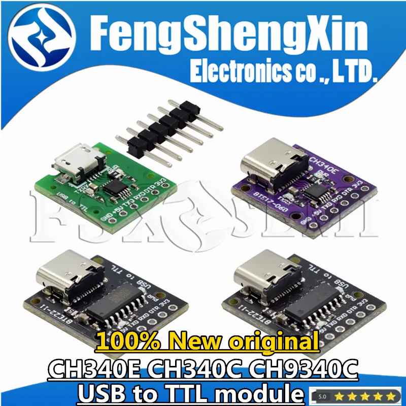 New CH340E CH340C CH9340C MSOP10 USB to TTL Module Pro mini downloader