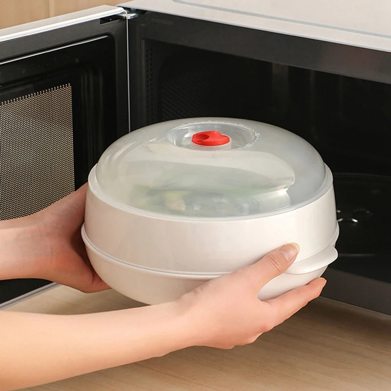 2X Practical Microwave Oven Dedicated Steamer, High-Quality Steaming Basket Cooking