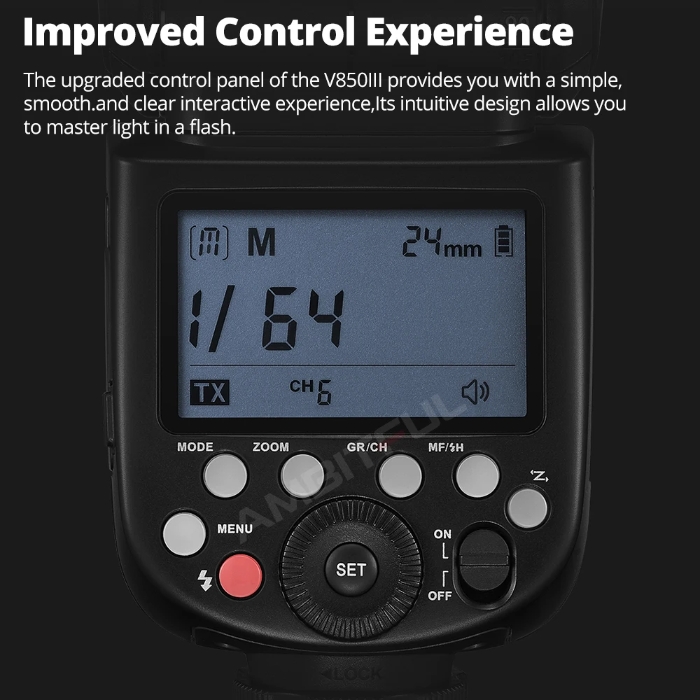 Вспышка Godox V850III 76W 2.4G GN60 с беспроводной системой X и литий-ионным аккумулятором для камер Canon, Nikon, Sony, Pentax, Olympus