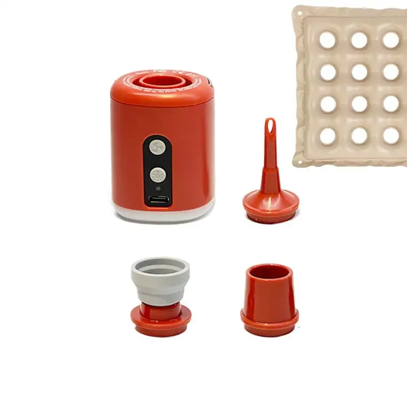 

Крошечный электрический воздушный насос, сверхбыстрый электрический надувной насос для поплавков в бассейне, легкий перезаряжаемый насос с подсветкой для кемпинга для пеших прогулок