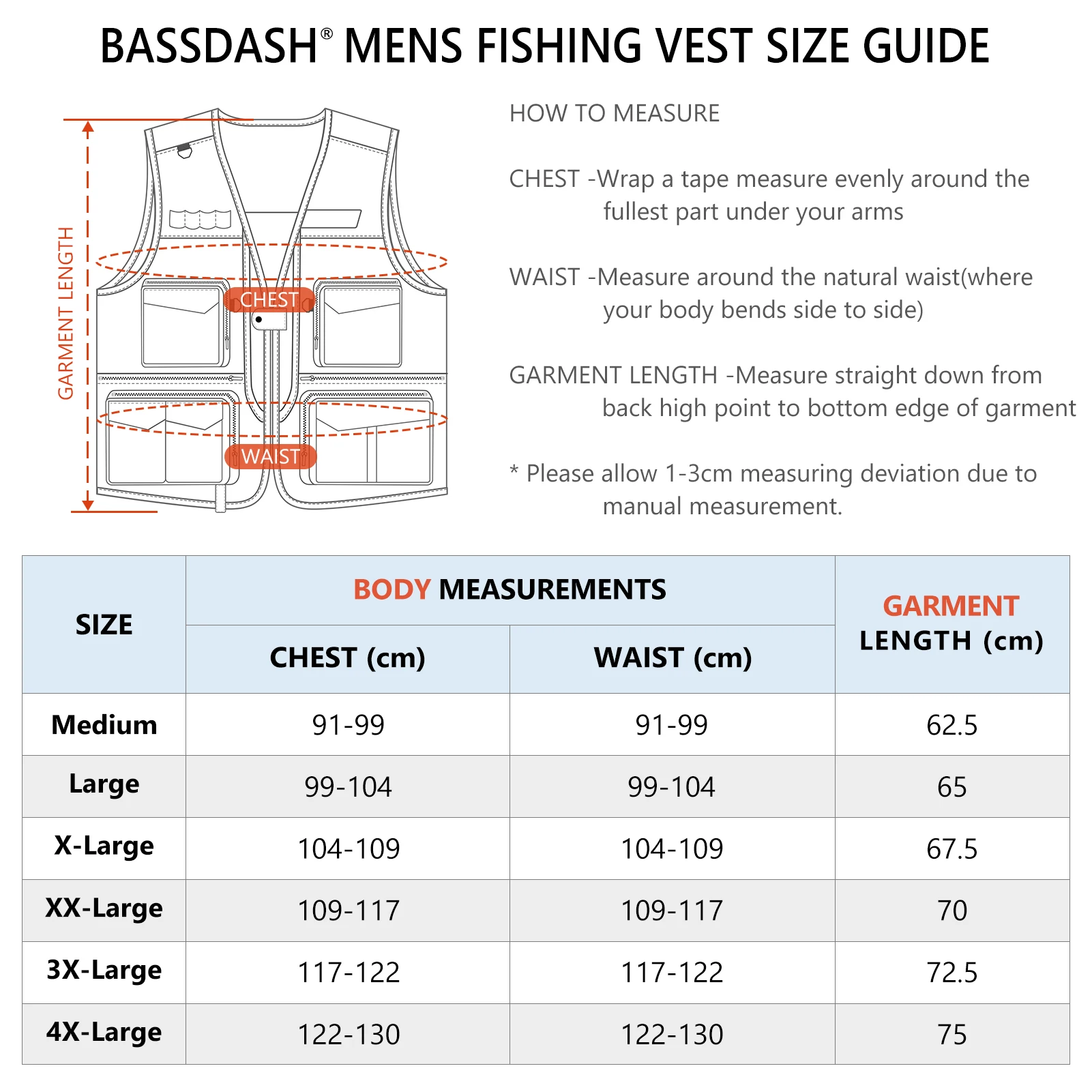 BASSDASH Men's Women's Utility Fishing Cargo Vest Outdoor Safari Photography Work Vest with Multi Pockets Mesh Back FV14