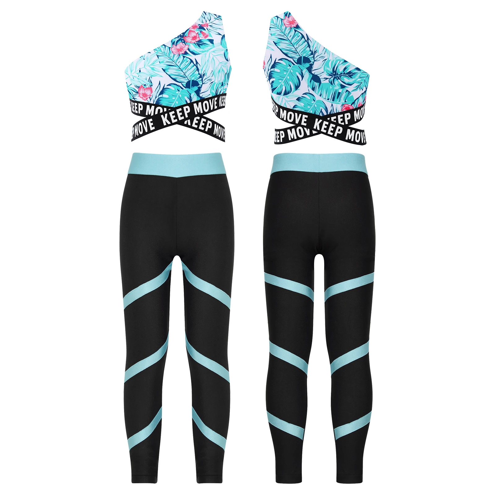 Kids Clothes girls Sport sets Yoga Tracksuits Girls Clothing Sleeveless Gym Crop Top child High Waist Fitness Gym Leggings Pants