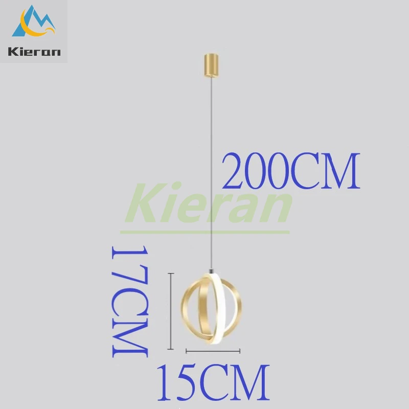 Nordic Post-modern Simple Led Small Chandelier Bedroom Study Bedside Pendant Lights Living Room Decoration Iron Art Pendant Lamp