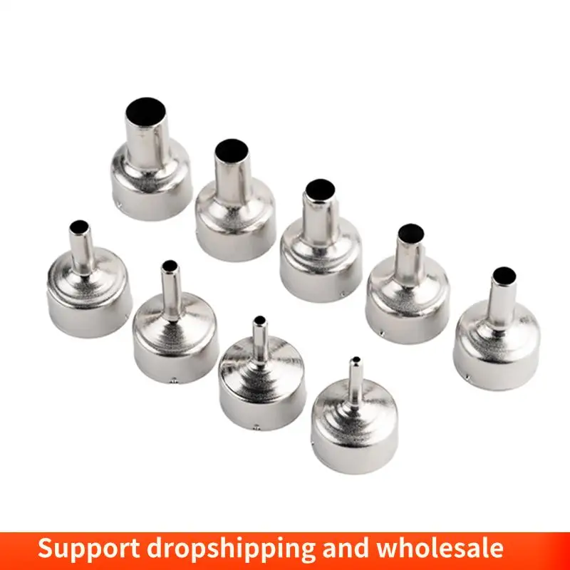 

AA86 9Pcs/Set Welding Nozzle Parts For Hot Air Gun-Tool Different Sizes Nozzles For 8858 8898 858D 8586 Multifunction Use Nozzle