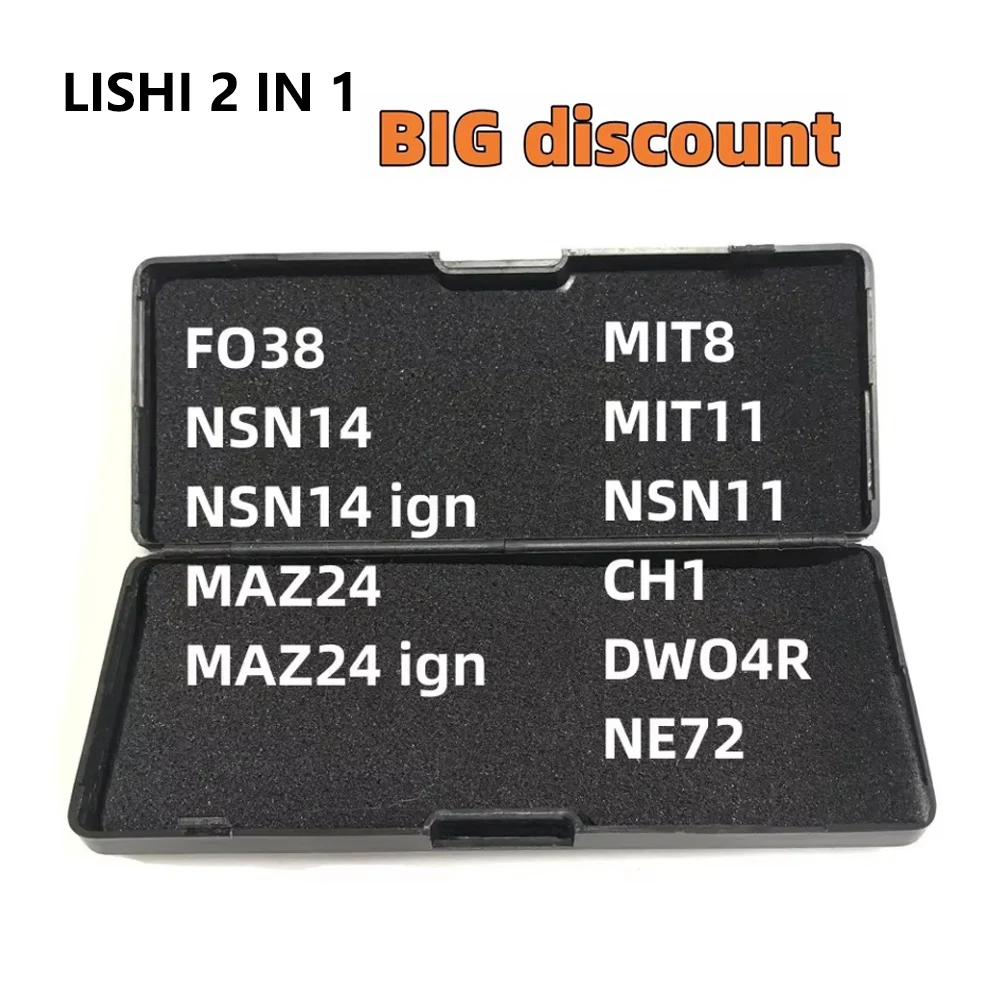 

lishi 2 in 1 MAZ24 for NE72 MIT8 MIT11 NSN14 MAZ24 ign FO38 NSN11 LiShi 2in1 Locksmith Tools